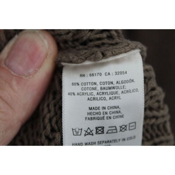 Anthropologie Angel of the North BROWN Knit Cardigan Sweater Open Front, S - Picture 10 of 10